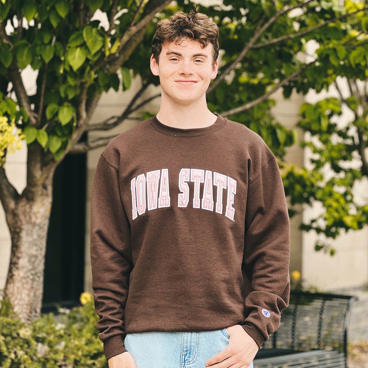 Champion® Iowa State Brown Crewneck